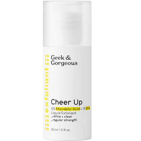 Geek & Gorgeous - Cheer Up - Średni Eksfoliant do Cery Mieszanej i Trądzikowej z 6% Kwasów Migdałowego i BHA - 30ml