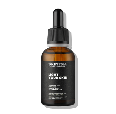 SkinTra - Light Your Skin - Serum z Witaminą C 20% i Kwasem Ferulowym - 30ml