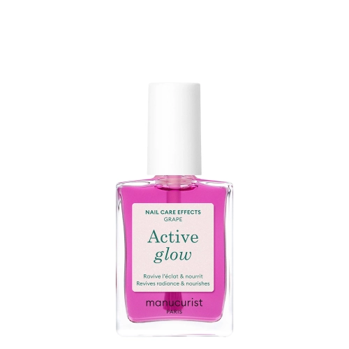 Manucurist - Active - Active Glow - Pielęgnujący Lakier 2w1 - Grape - 15ml