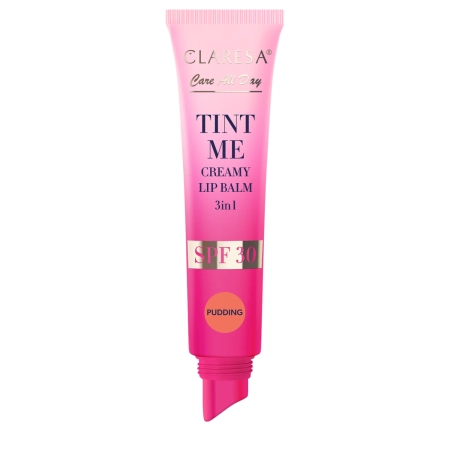 Claresa - Tint Me Creamy Lip Balm 3in1 SPF 30 - Koloryzujący Balsam Do Ust Z Filtrem SPF 30 - Pudding - 12 ml