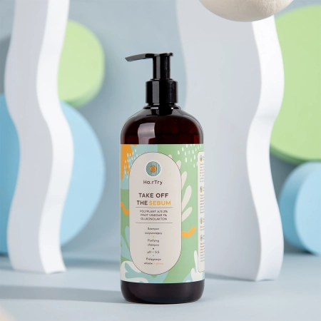 HairTry - Take Off The Sebum - Szampon Oczyszczający - 500ml 