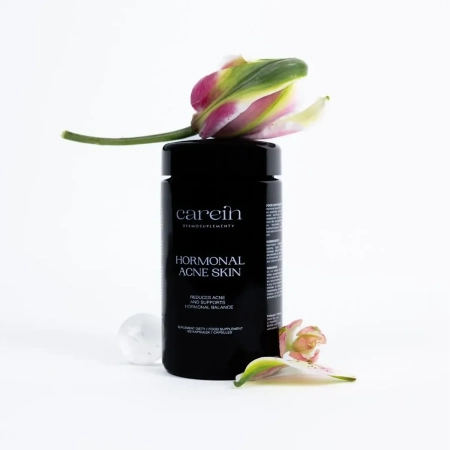 Carein - Hormonal Acne Skin - Dermosuplement - Redukcja Trądziku i Wsparcie Gospodarki Hormonalnej - 120kaps