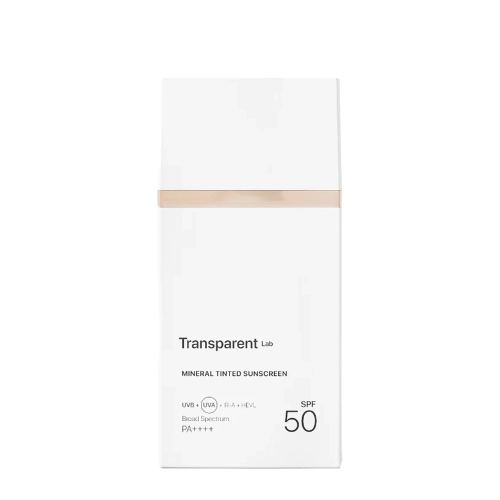 Transparent Lab - Mineral Tinted Sunscreen Light - Lekki Mineralny Krem z Filtrem SPF50 - 100ml
