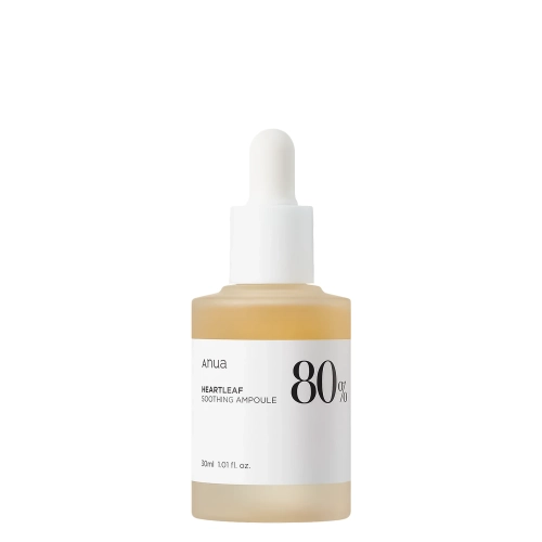 Anua - Heartleaf 80% Soothing Ampoule - Kojąca Ampułka do Twarzy z 80% Ekstraktem z Pstrolistki - 30ml