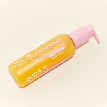 LalaRecipe - Yuzu Self Foaming 3in1 Cleanser - Oczyszczająca Pianka do Twarzy z Ekstraktem z Yuzu - 200ml