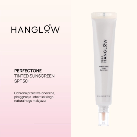 HanGlow - PerfecTone - Tinted Sunscreen SPF 50+ - Upiększający Krem z Filtrem - 01 - 50ml