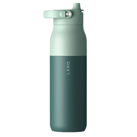 LARQ - Bottle PureVis 2 - Inteligentna, Samoczyszcząca Butelka Filtrująca, Światło UV-C - Eucalyptus Green - 1L