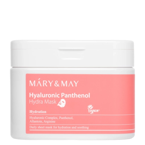 Mary&May - Hyaluronic Panthenol Hydra Mask - Zestaw Nawilżających Masek do Twarzy - 30szt.