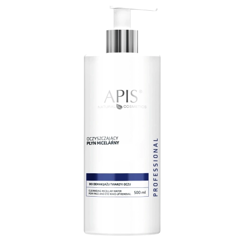 Apis - Professional - Cleansing Micellar Water for Face and Eye Make-up Removal - Oczyszczający Płyn Micelarny do Demakijażu Twarzy i Oczu - 500ml