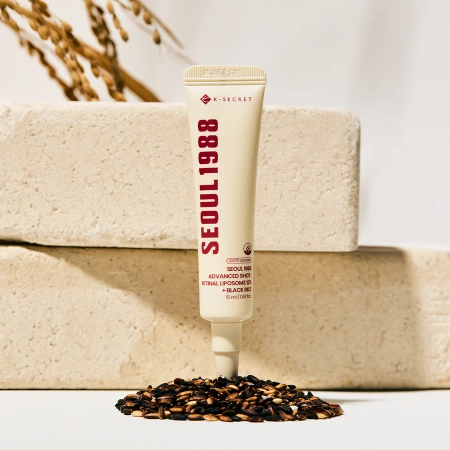K-SECRET - SEOUL 1988 Advanced Shot : Retinal Liposome 12% + Black Rice - Przeciwzmarszczkowe Serum z Retinalem - 15ml