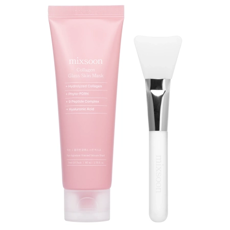 Mixsoon - Collagen Glass Skin Mask - Maska do Twarzy z Kolagenem z Efektem Glass Skin - 80ml