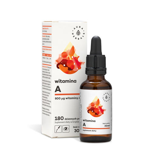 Aura Herbals - Witamina A - Krople  - 30ml