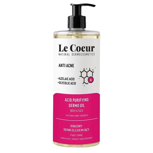 Le Coeur - Anti Acne - Kwasowy Olejek Myjący do Ciała i Twarzy - 700ml
