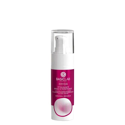 BasicLab - Esteticus - Stymulujące Serum Wyrównujące 0,5% Estru Kwasu Adapalenu, 10% Kompleksu Polipeptydu Kolagenowego, 0,5% PDRN, Retinal - 30ml