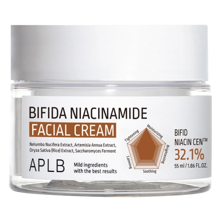 APLB - Bifida Niacinamide Facial Cream - Krem Zwężający Pory z Niacynamidem - 55ml