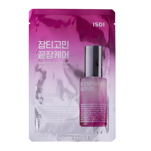 Isoi - Bulgarian Rose Blemish Care Mask - Rozjaśniająca Maska w Płachcie do Twarzy - 1szt/20ml