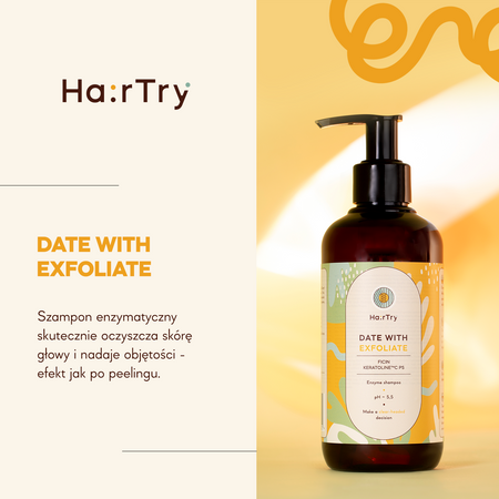 HairTry - Date With Exfoliate - Szampon Enzymatyczny - 500ml 
