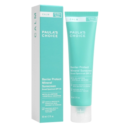 Paula's Choice - Calm Barrier Protect Mineral Sunscreen SPF 30 - Mineralny Krem Przeciwsłoneczny - 60ml OUTLET