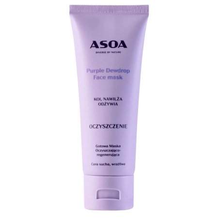 Asoa - Maseczka Do Twarzy - Purple Dewdrop - 75ml