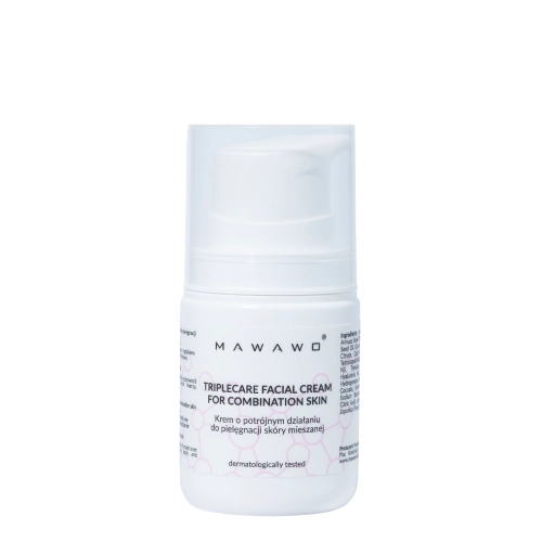 Mawawo - Krem do Skóry Mieszanej o Potrójnym Działaniu - 50ml