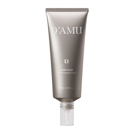 D’AMU - Vita5X Real Silk Protein Cream - Ujędrniający Krem do Twarzy - 50ml