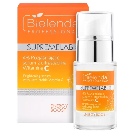 Bielenda Professional - Supremelab - Energy Boost - 4% Rozjaśniające Serum z Ultrastabilną Witaminą C - 15ml