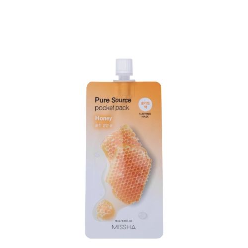 Missha - Pure Source Pocket Pack - Honey - Regeneracyjna Maska do Twarzy - 10ml