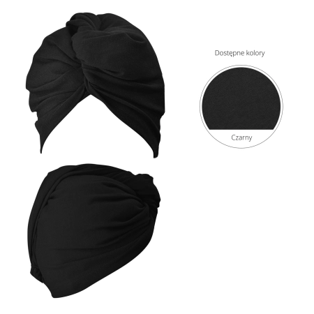 Anwen - Wrap It Up - Bawełniany Turban do Włosów - Czarny