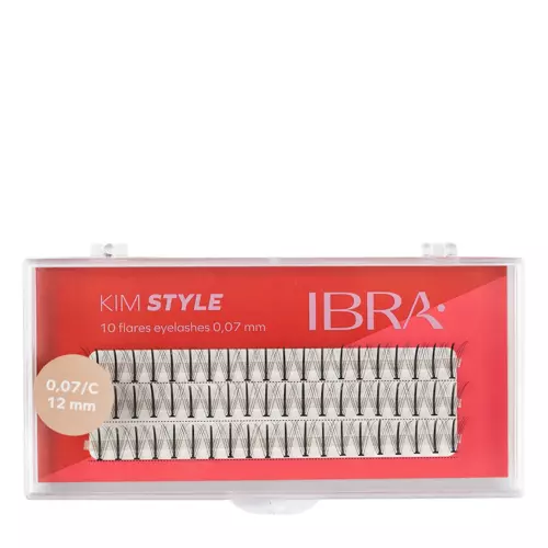 Ibra Makeup - Kępki Rzęs Kim Style C 0,07 - 12mm - 60szt