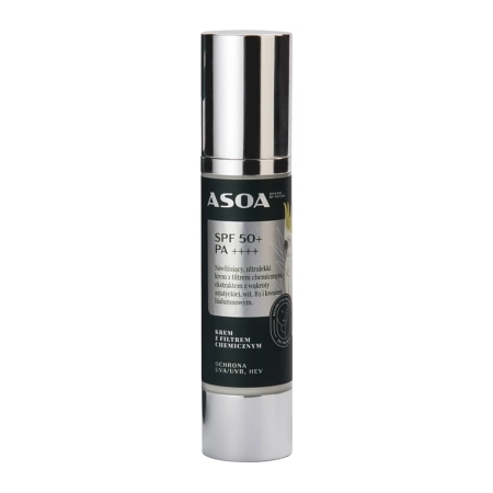 Asoa - Krem do Twarzy z Filtrem Chemicznym SPF50/PA+++ - 50ml