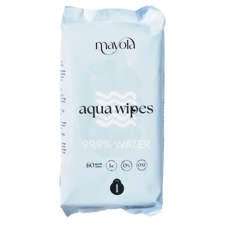 Mayola - Aqua Wipes Step 1 - Chusteczki Wodne z Owsem - 60szt