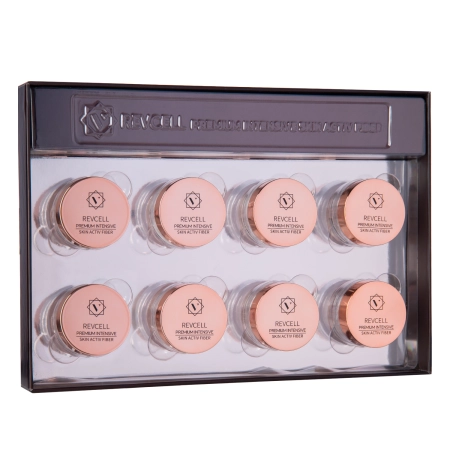REVCELL - Premium Intensive Skin Activ Fiber Set - Ujędrniająco-Nawilżający Zestaw do Twarzy - Nici - 8szt