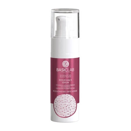 BasicLab - Esteticus - Redukujące Serum 15% Kwasu Azelainowego, Glicyryzyna, Egzosomy Postbiotyczne - 30ml