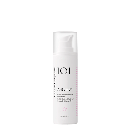 Geek & Gorgeous - A-Game 20 - Przeciwzmarszczkowe Serum z Retinalem 0,2% i Ektoiną - 30ml OUTLET