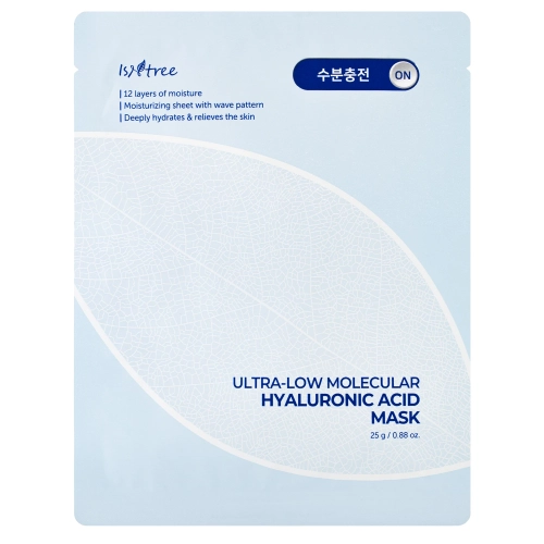Isntree - A-Low Molecular Hyaluronic Acid Mask - Intensywnie Nawilżająca Maska w Płachcie - 1szt/25g