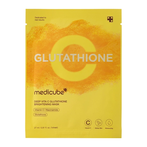 Medicube - Deep Vita C Glutathione Mask - Rozjaśniająca Maska w Płachcie do Twarzy - 1szt/27ml