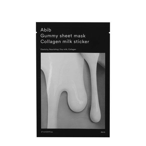 Abib - Gummy Sheet Mask Collagen Milk Sticker - Nawilżająco Rozświetlająca Maska w Płachcie - 27ml
