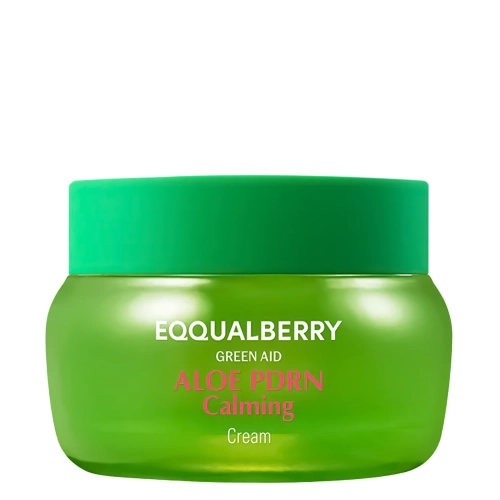 EQQUALBERRY - Aloe PDRN Calming Cream -  Łagodzący Krem z Aloesem i PDRN -  50ml 