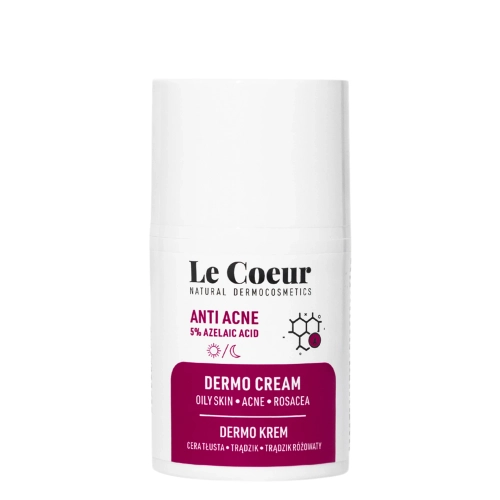 Le Coeur - Anti Acne - Dermo Krem do Twarzy z 5% Kwasem Azelainowym - 50ml