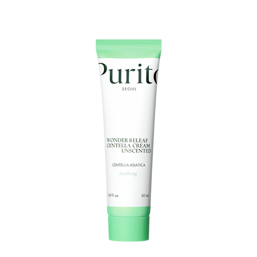 Purito Seoul - Wonder Releaf Centella Cream Unscented - Bezzapachowy Krem z Ekstraktem z Wąkroty Azjatyckiej - 50ml