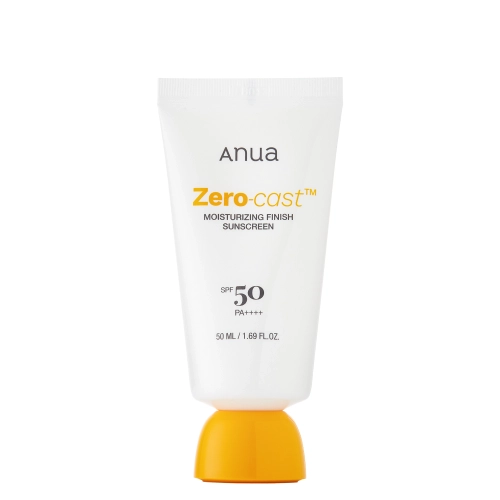 Anua - Zero-Cast Moisturizing Finish Sunscreen SPF50 PA++++ - Nawilżający Krem Przeciwsłoneczny bez Białego Filmu - 50ml