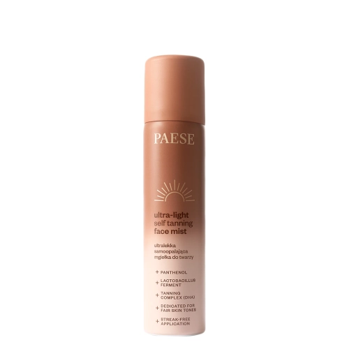 Paese - Ultra-Light Self Tanning Face Mist - Utralekka Samoopalająca Mgiełka Do Twarzy - 75ml