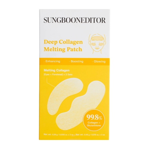 Sungboon Editor - Deep Collagen Melting Patch - Rozpuszczalne Płatki Kolagenowe do Twarzy - 3x0,28g+3x0,46g