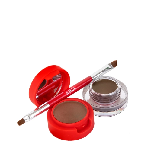 Ibra Makeup - Eyebrow Pomade & Powder - Brown - 7g