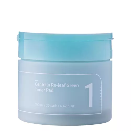 Numbuzin - No.1 Centella Re-leaf Green Toner Pad - Płatki z Ekstraktem z Wąkroty Azjatyckiej - 70szt.