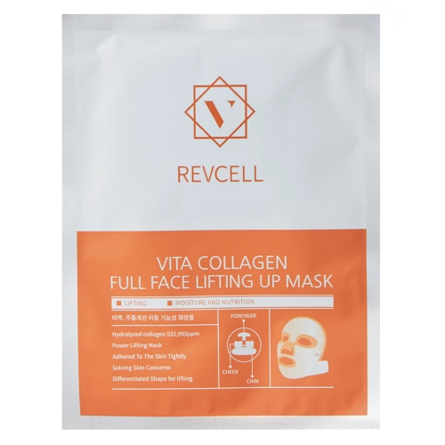 REVCELL - Vita Collagen Full Face Lifting Up Mask - Liftingująca Maska w Płachcie - 1szt/19g