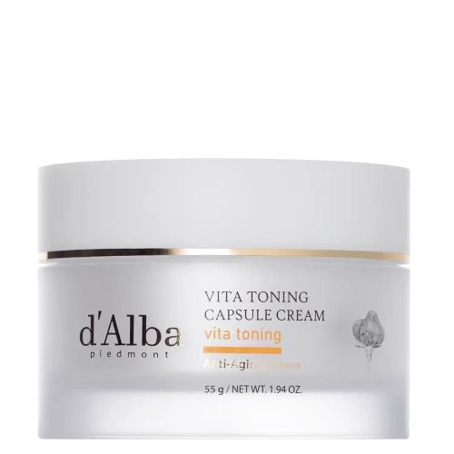 d'Alba - Vita Toning Capsule Cream - Nawilżająco-Rozjaśniający Krem do Twarzy - 55g