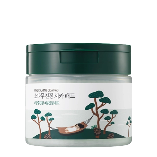 Round Lab - Pine Calming Cica Pad - Wygładzająco-Kojące Płatki do Twarzy - 50szt.