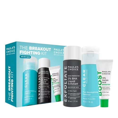 Paula's Choice - The Breakout - Fighting Kit - Zestaw do Zwalczania Wyprysków i Zaskórników - 5ml+30ml+30ml