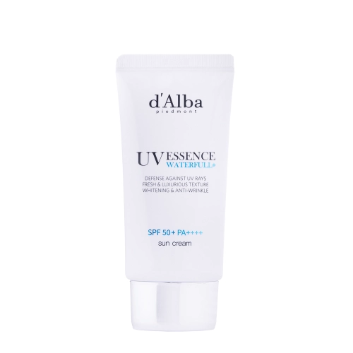 d'Alba - Waterfull Essence Sun Cream SPF 50+ PA++++ - Nawilżający Krem do Twarzy z Filtrem - 50ml